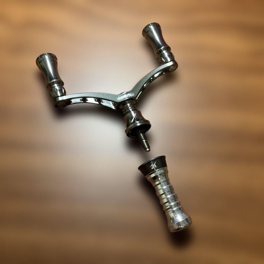 未使用　ハイテン　80mm シマノ用　ダブルハンドル　34バランサー　セット