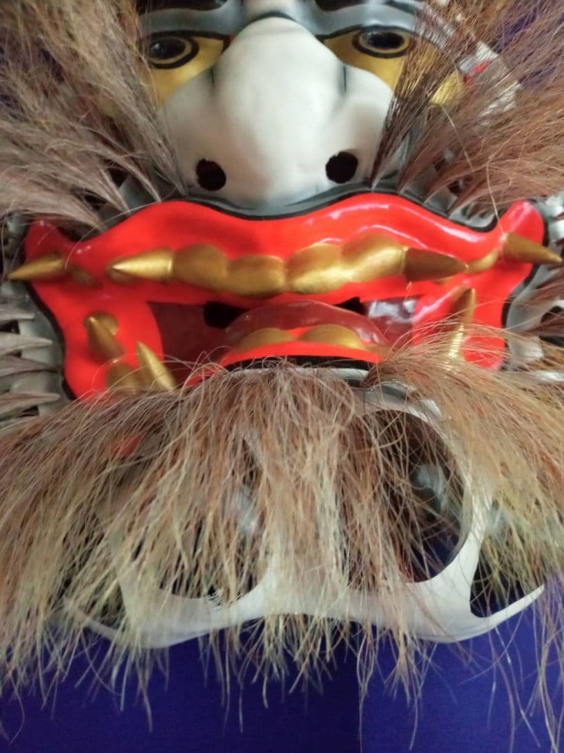 神楽面（鐘馗の鬼）　伝統工芸　石見神楽　広島神楽　芸北（北広島）　日本