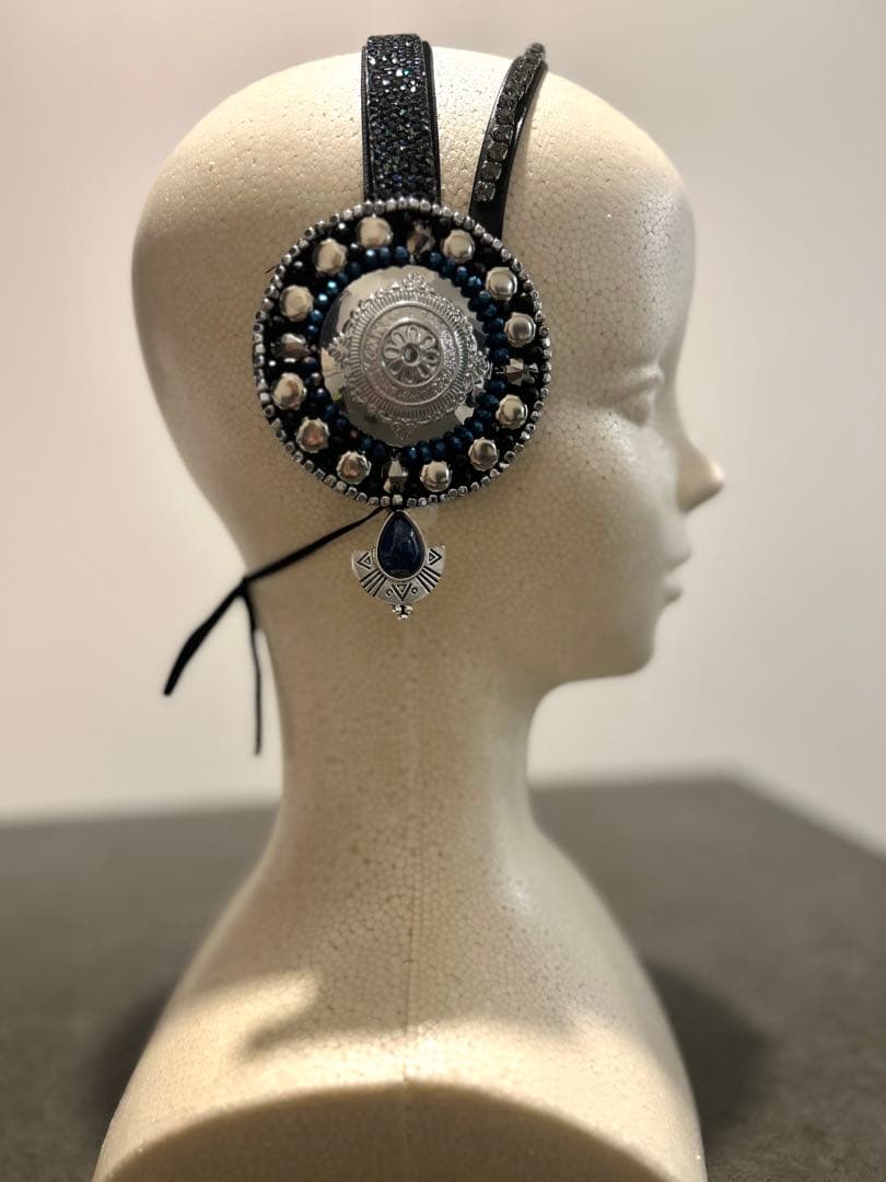 【再値下げ】ヘッドドレス トライバルフュージョン | シルバー×ブルー