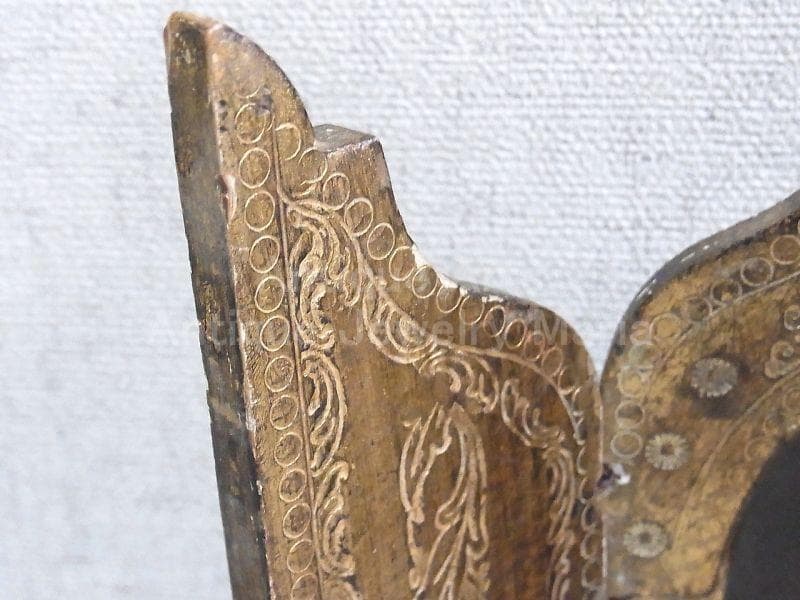 イタリア アンティーク　ピエール・ミニャール 葡萄の房を持つ聖母３枚続きの祭壇画