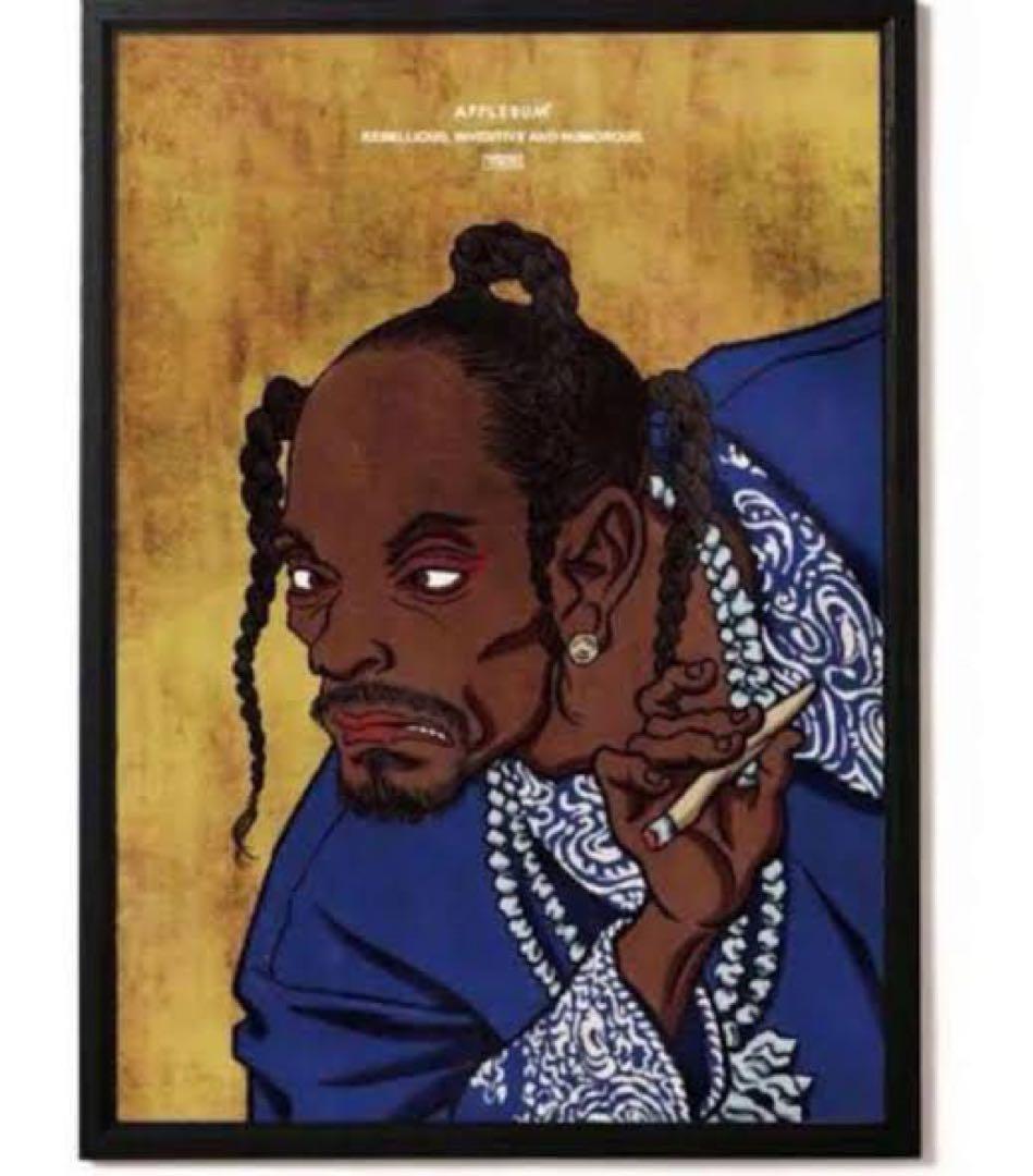 applebum snoopdogg 2pac 浮世絵ポスター