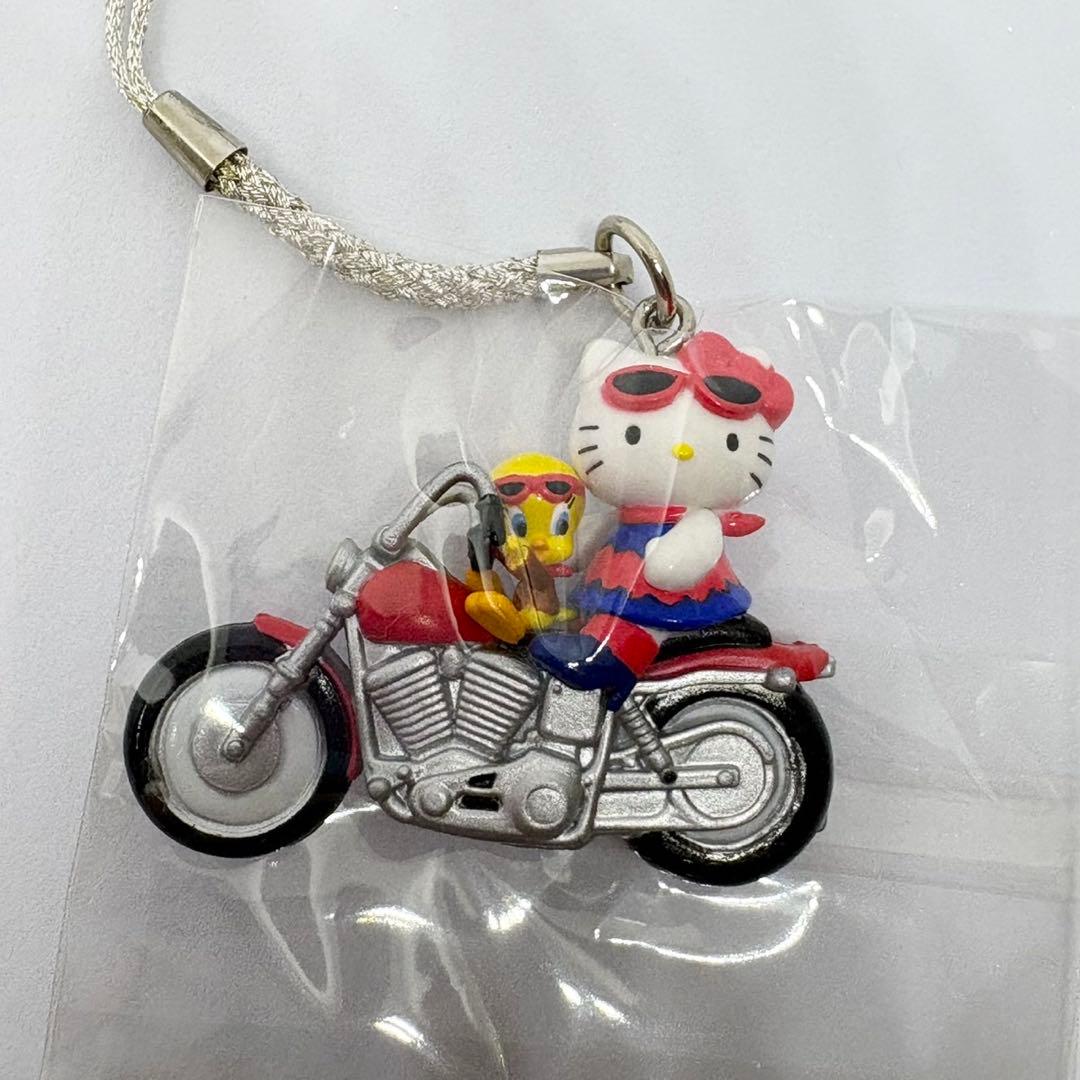 激レア　ハローキティ　トゥイーティー　根付け　ストラップ　サーフィン　バイク