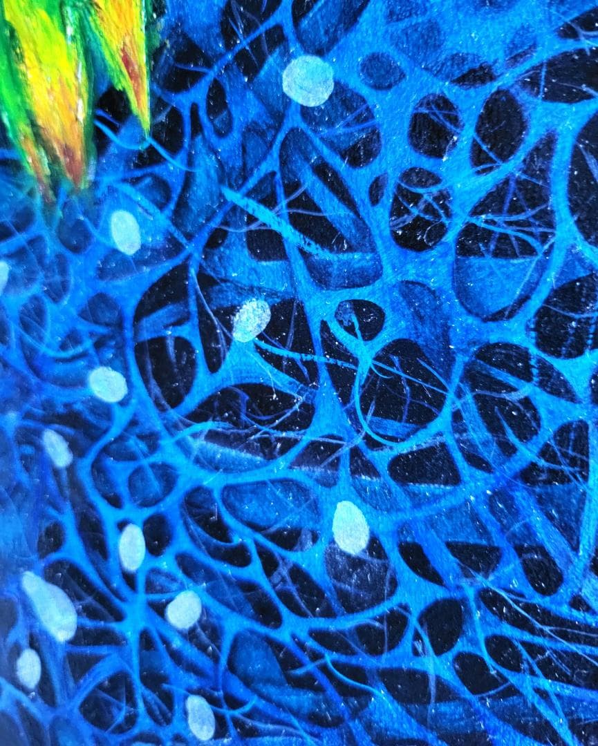 グロリオサ・リリー / モダン画 キャンバス 91×117㎝ F50 原画限り