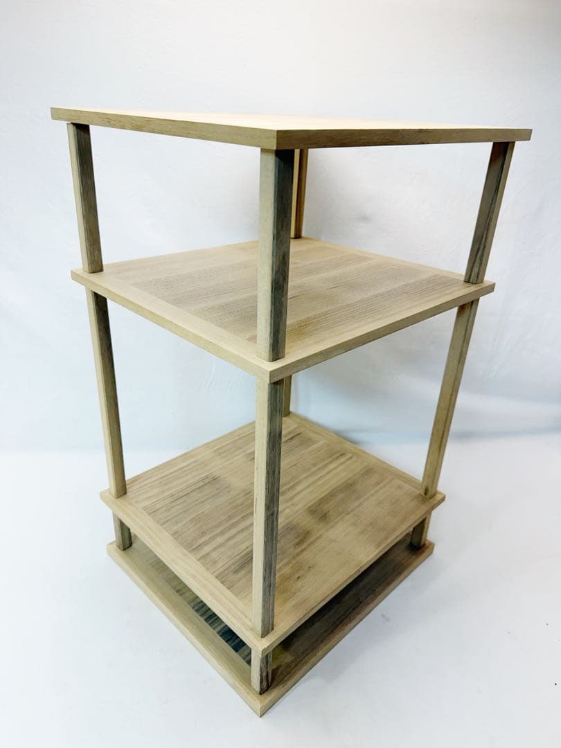 ほぼ未使用 茶道具 可映作 桐木地 米棚 江戸千家流儀好み 組み立式 元箱