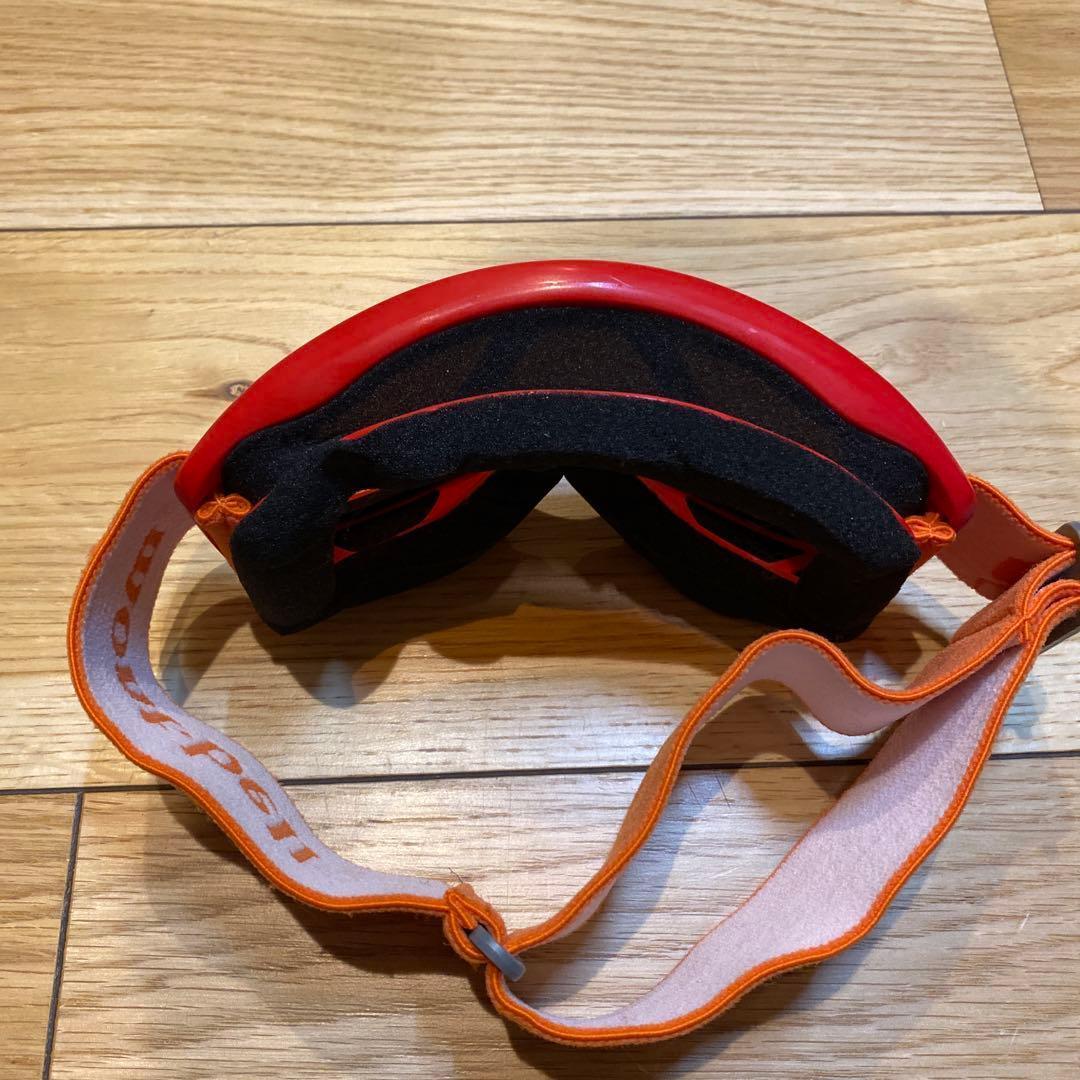 mont-bell モンベル　スノーゴーグル　赤×オレンジ キッズ