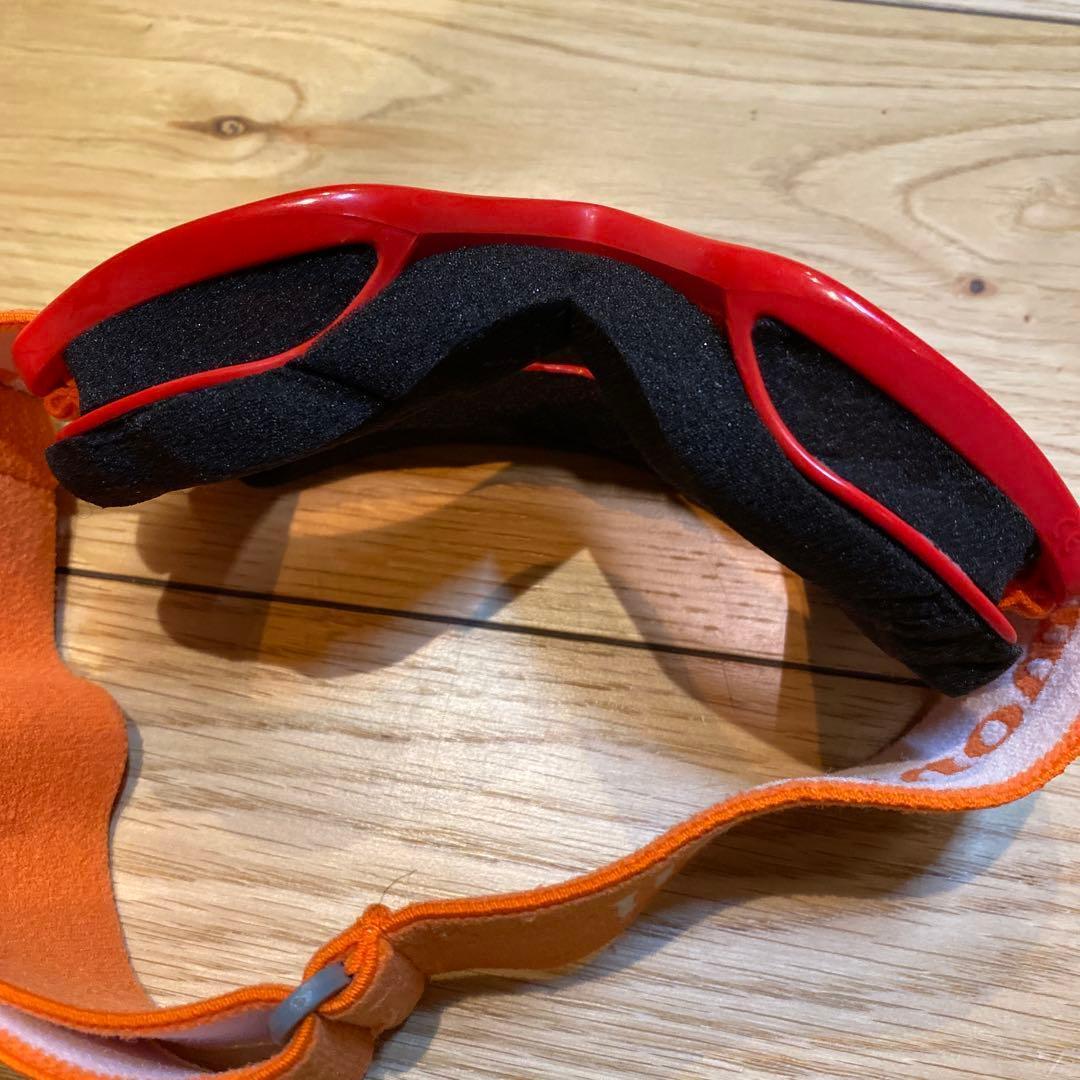 mont-bell モンベル　スノーゴーグル　赤×オレンジ キッズ