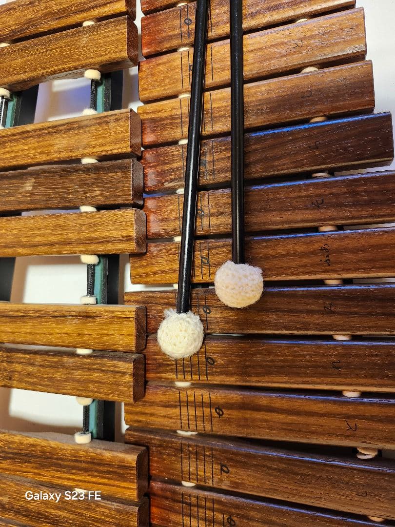 木製木琴 マレット付き 約90cm