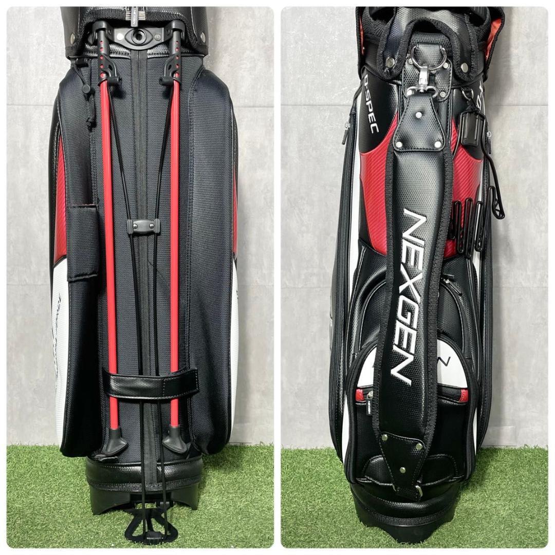 【美品】NEXGEN ネクスジェン キャディバッグ ゴルフバッグ スタンド 軽量