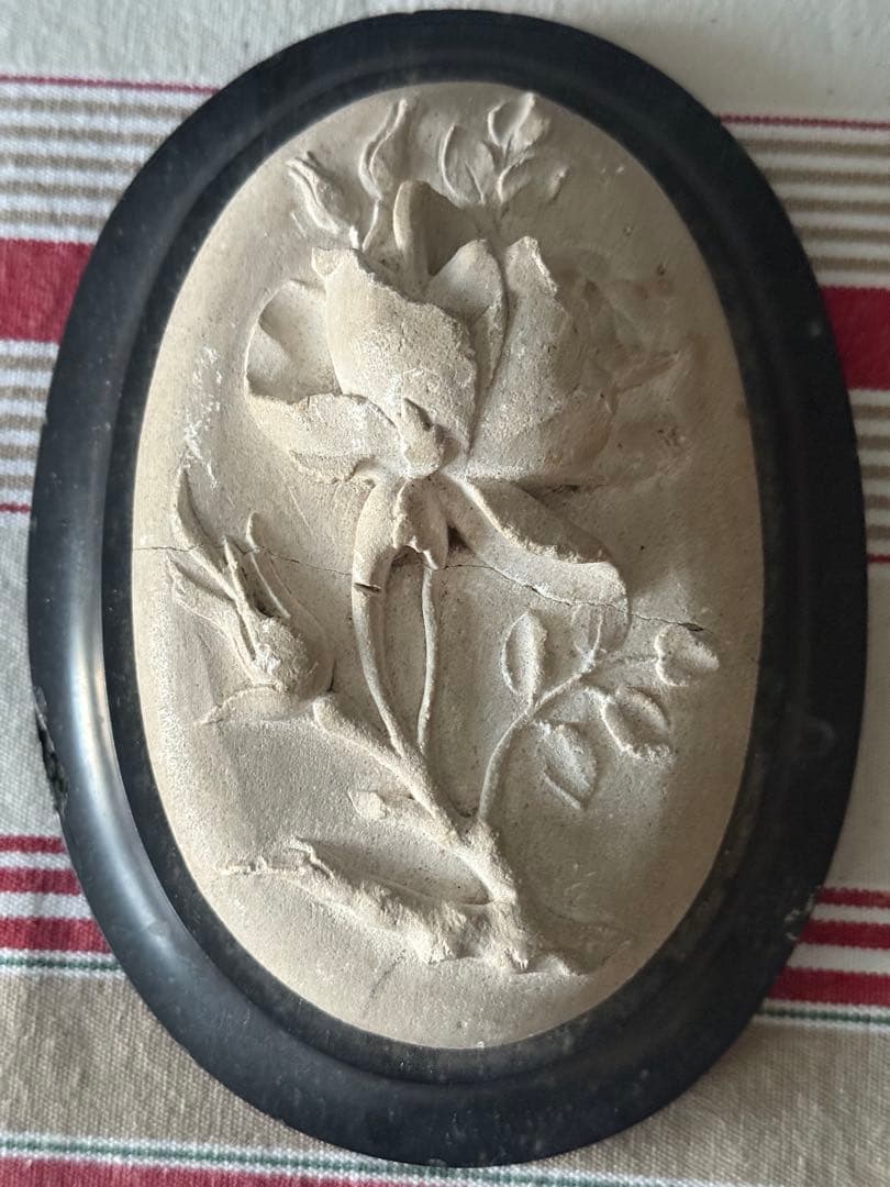 フランスアンティーク　花とバラの彫刻 アンティーク雑貨