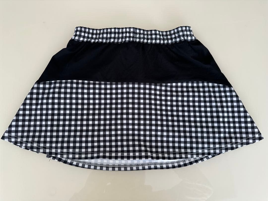 Admiral テニスウェア フリル袖 ブラック/チェック