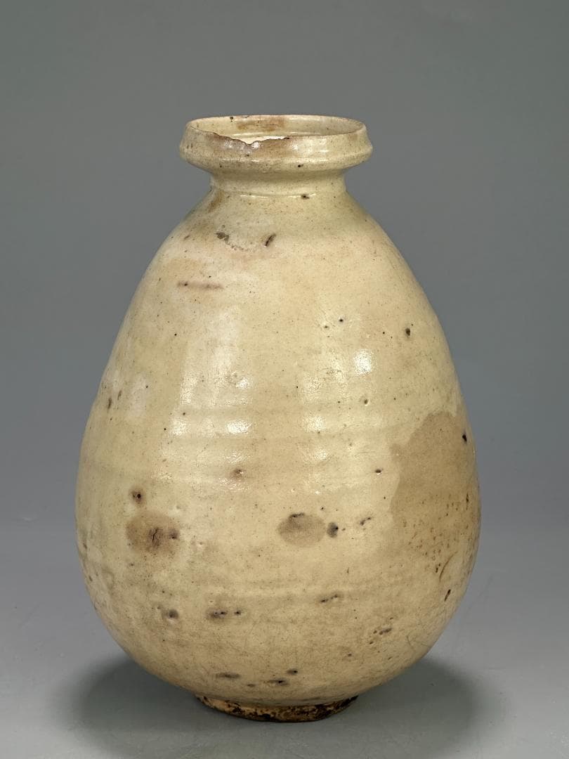 朝鮮古美術　18世紀頃　李朝時代　李朝　白磁　徳利　白磁壺　酒壺　韓国美術古陶磁