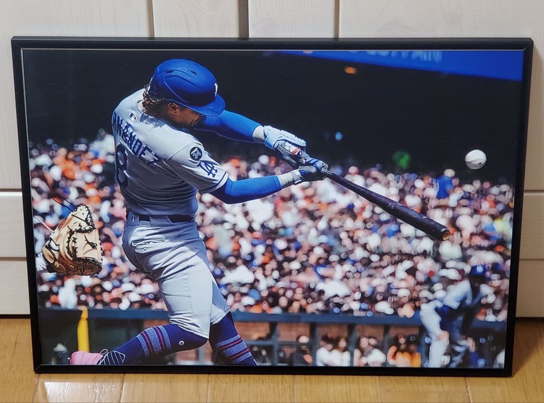 チュルはん ドジャースキケヘルナンデス ！A3フレーム付き&A4セット