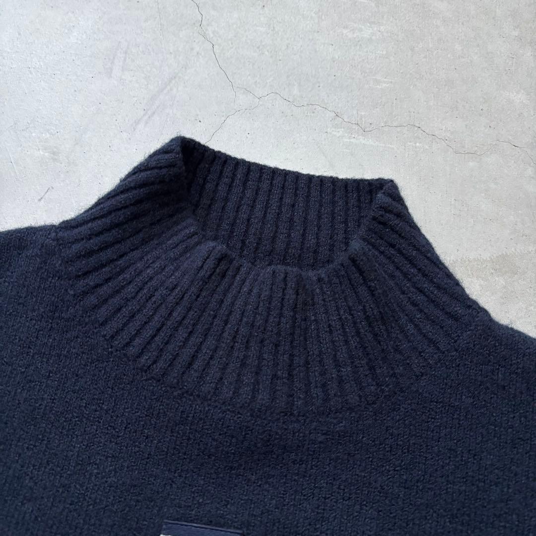   GOLF ハイネックニットセーター ロゴワッペン