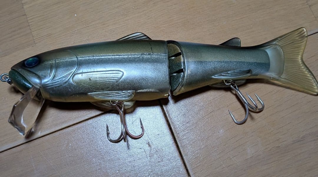 newスライドスイマー　サイレントキラー250改　グリーンシルバーゴールド