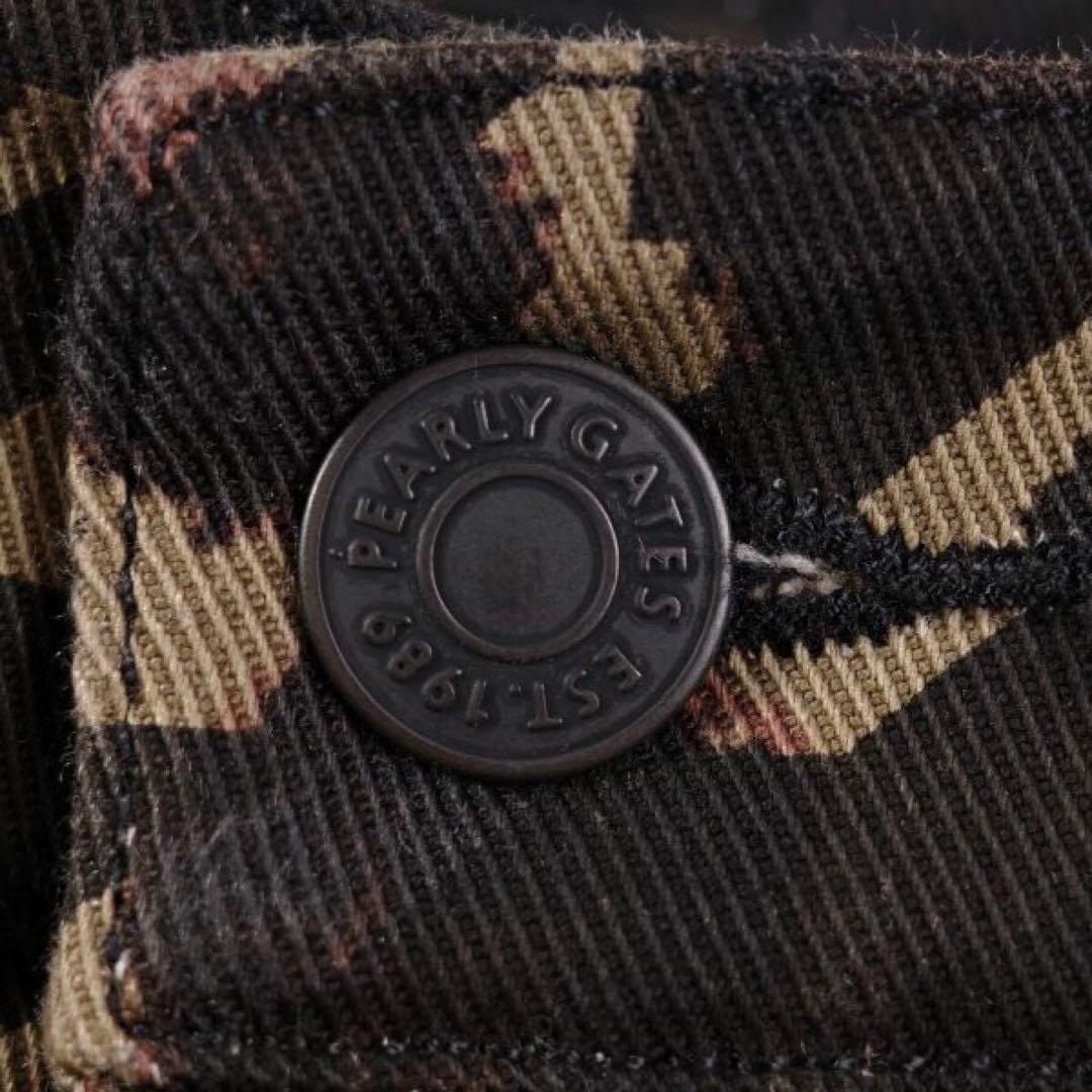 【PEARLY GATES】レディース レオパード柄パワフルストレッチパンツ・S