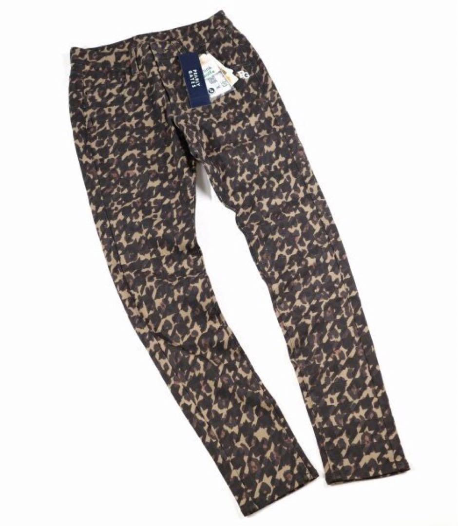 【PEARLY GATES】レディース レオパード柄パワフルストレッチパンツ・S