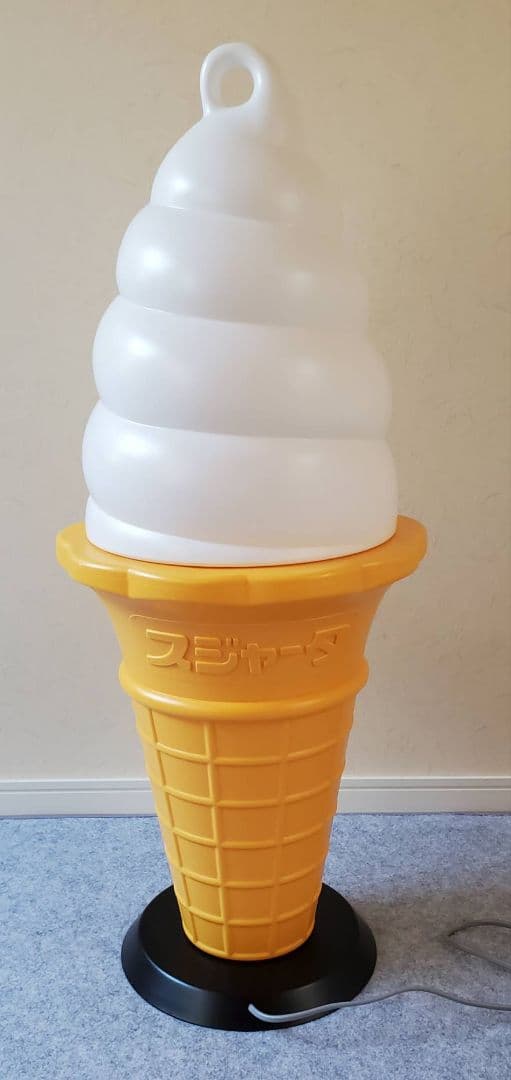 ソフトクリーム スジャータ TOMI 看板 ランプ 販促 昭和レトロ