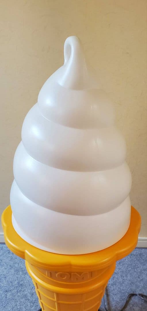 ソフトクリーム スジャータ TOMI 看板 ランプ 販促 昭和レトロ