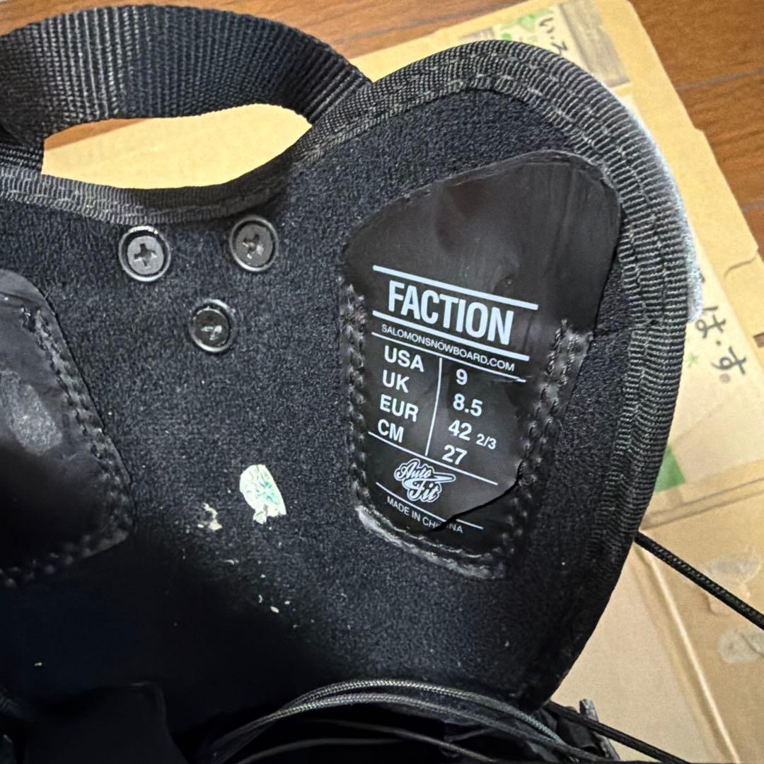 サロモンfaction 27cmスノーボードブーツ