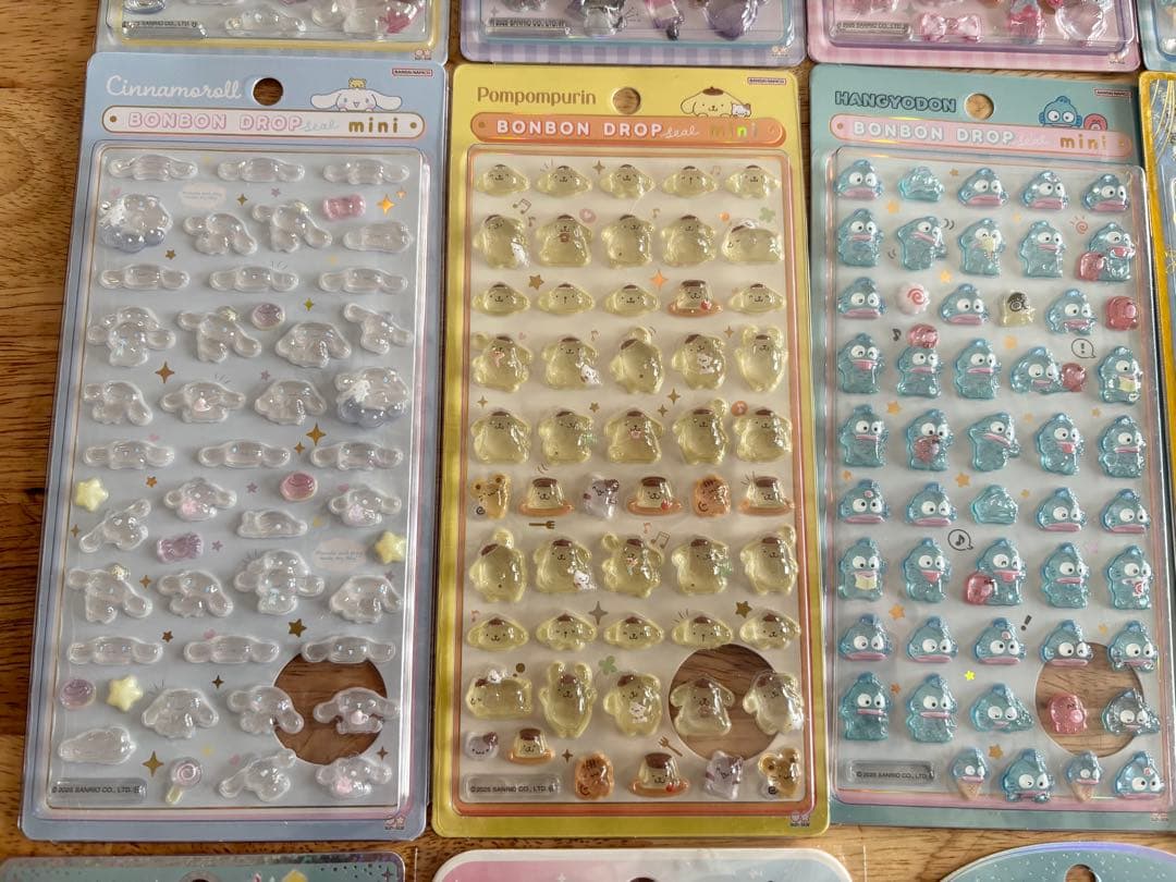 【ボンボンドロップシール】【コットンパフィ】サンリオ・その他20点シールセット