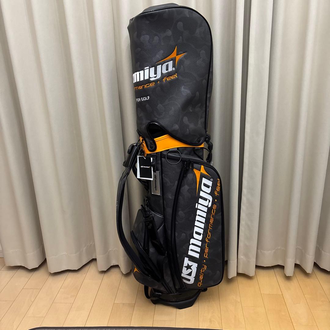 UST mamiya カモフラキャディバッグ スタンド付き