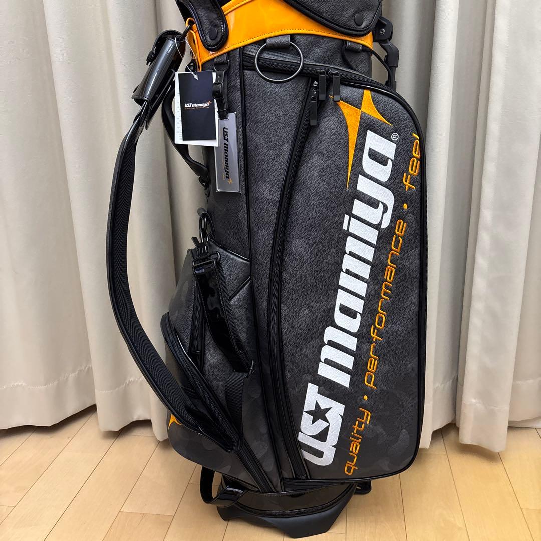 UST mamiya カモフラキャディバッグ スタンド付き