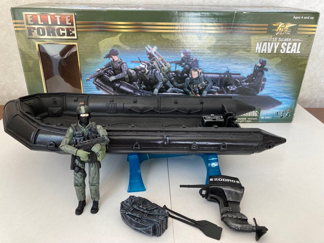 1/18 エリートフォースELITE FORCE ネイビーシール アサルトボート
