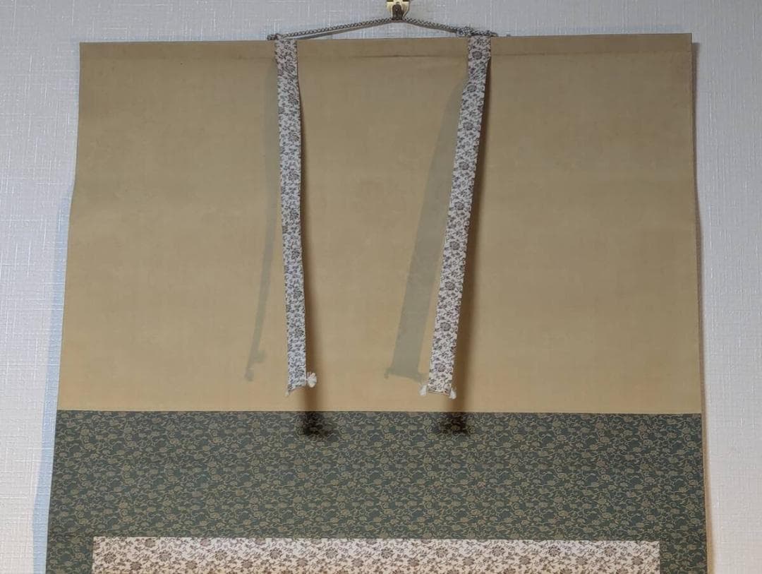 【真作】掛軸　源氏物語図　雅の美　古美術　雅やかな王朝美人画　U10