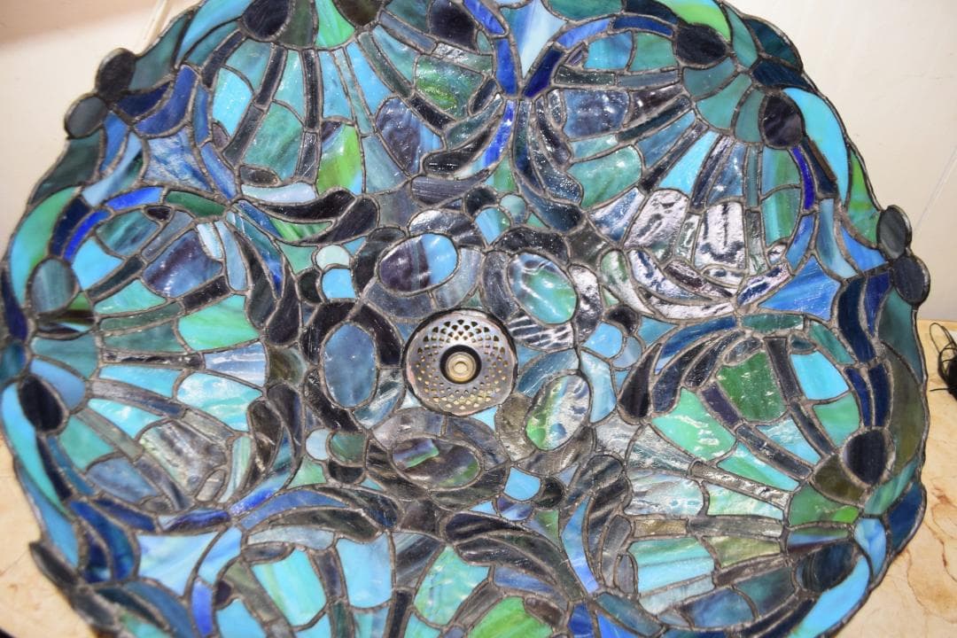 ヴィンテージ　ドイツ製　ステンドグラス・ランプ