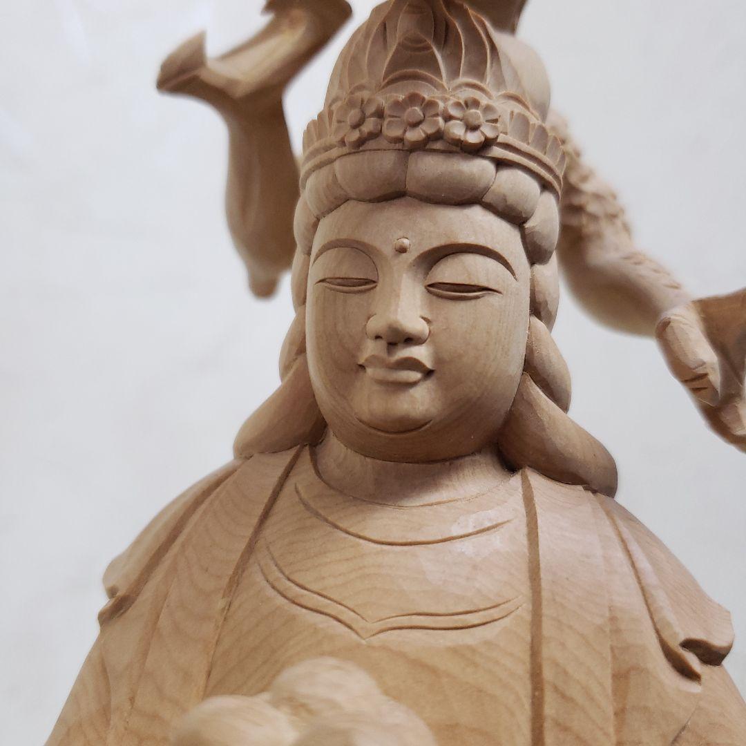 Ｂフライデー蔵出し特価中希少仏像★柘植 白山大権現7寸立白山妙理権現 約38cm