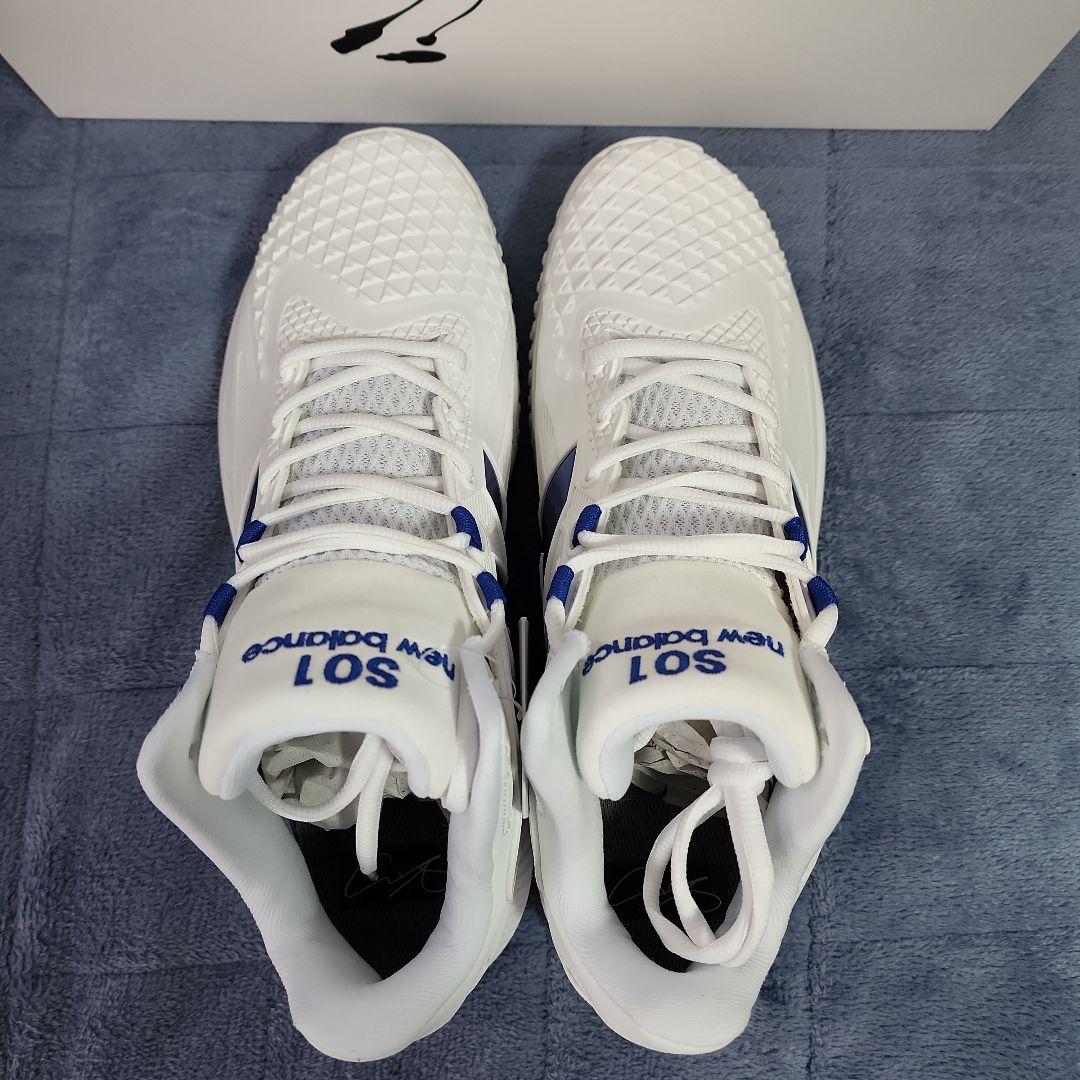 new balance　ニューバランス　SO1　白×ドジャーブルー　大谷翔平17