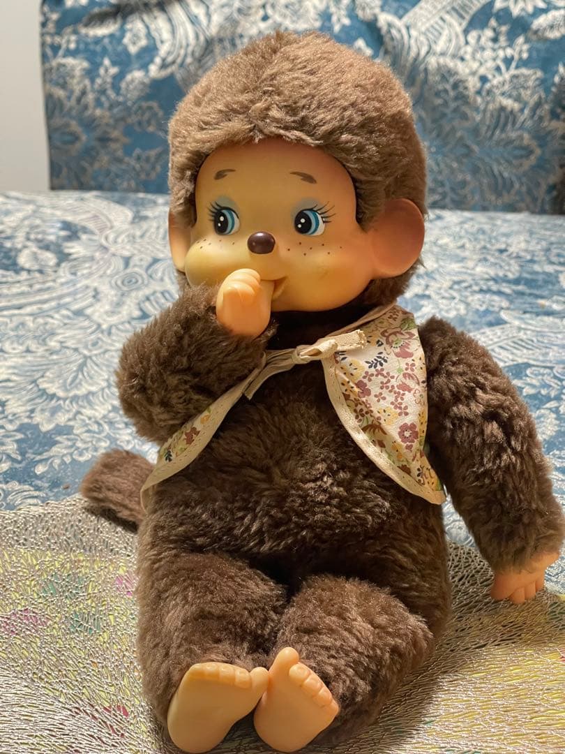 ぬいぐるみ VINTAGE MONCHICHI BLUE EYES