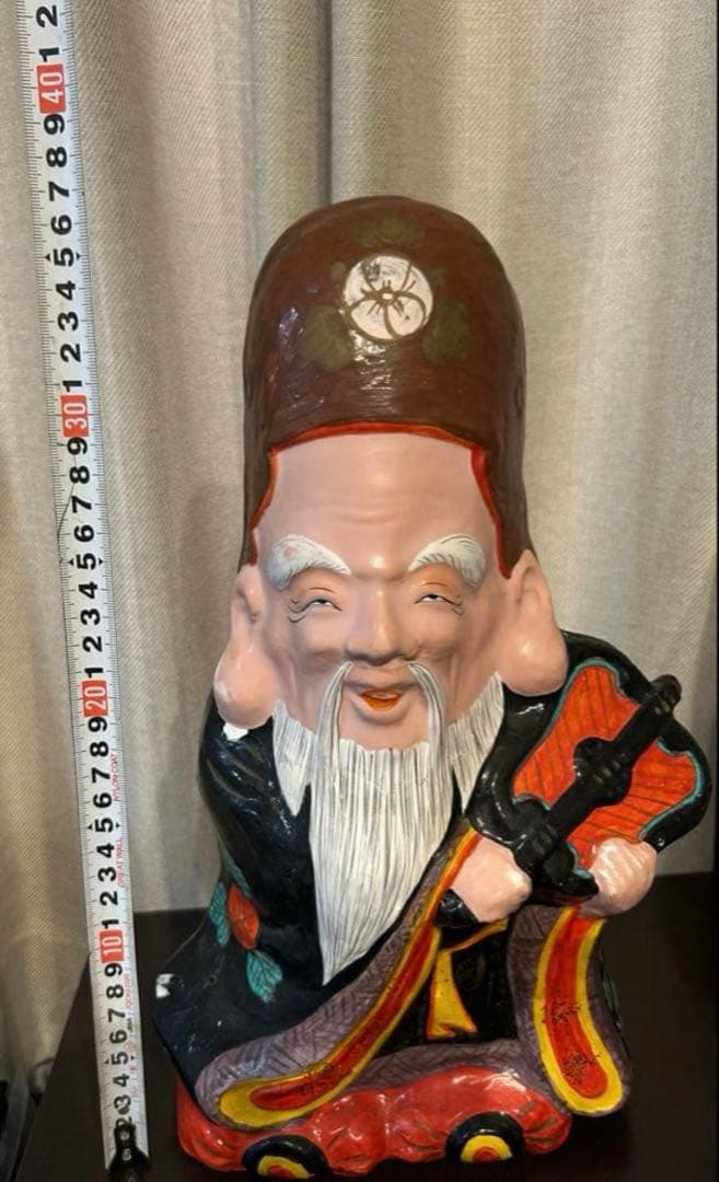 長野県　中野雛人形　中野人形　中野土びな　寿老人　立ケ花人形　西原邦男