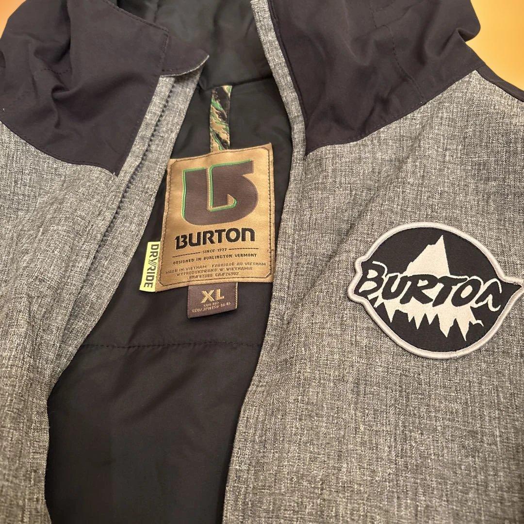Burton フード付きジャケット XL グレー/ブラック　156-164
