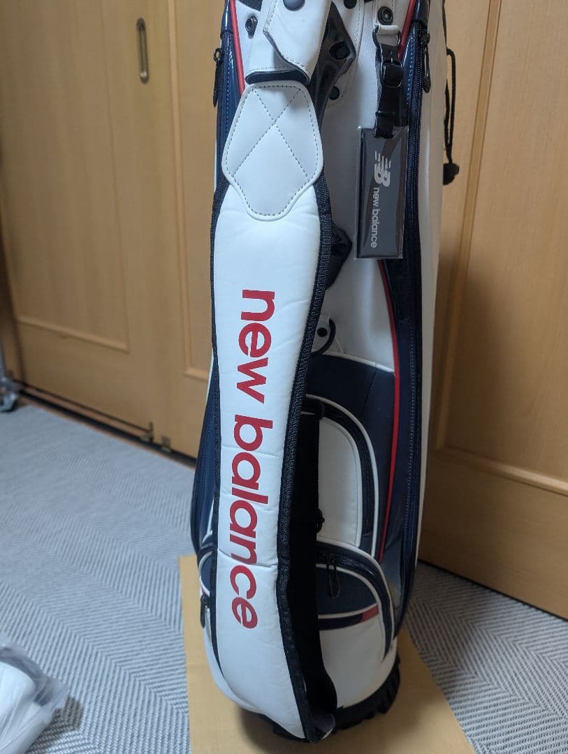 new balance ゴルフバッグ ホワイト/ネイビー