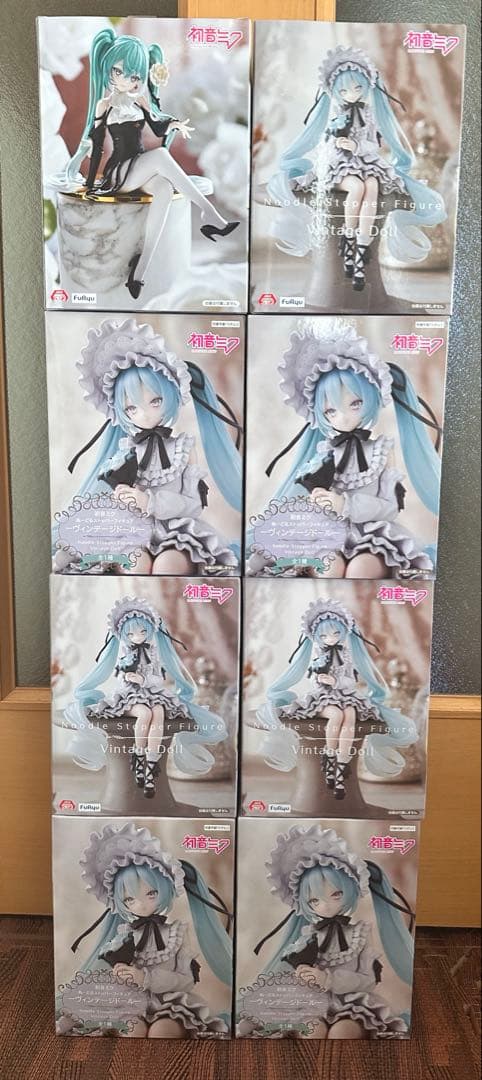 初音ミク ぬーどるストッパーフィギュア ヴィンテージドール 7個➕白薔薇1個