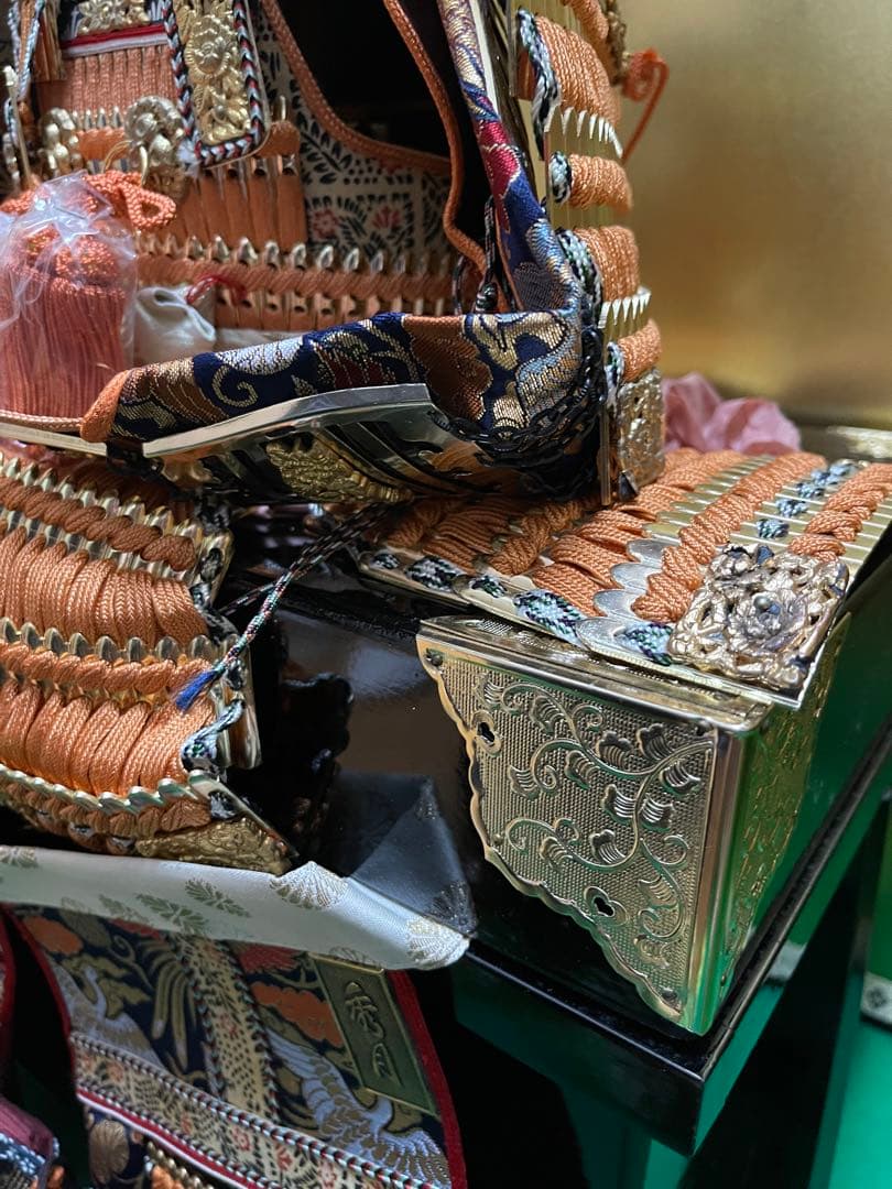 アンティーク　鎌倉秀月　五月人形 鎧兜武者 秀月 金箔押大鎧