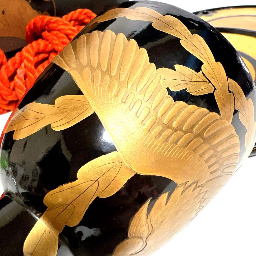 【蔵出し・希少】鼓　蒔絵　小鼓　胴　和楽器　漆塗り　伝統芸能　能 歌舞伎　鳳凰紋