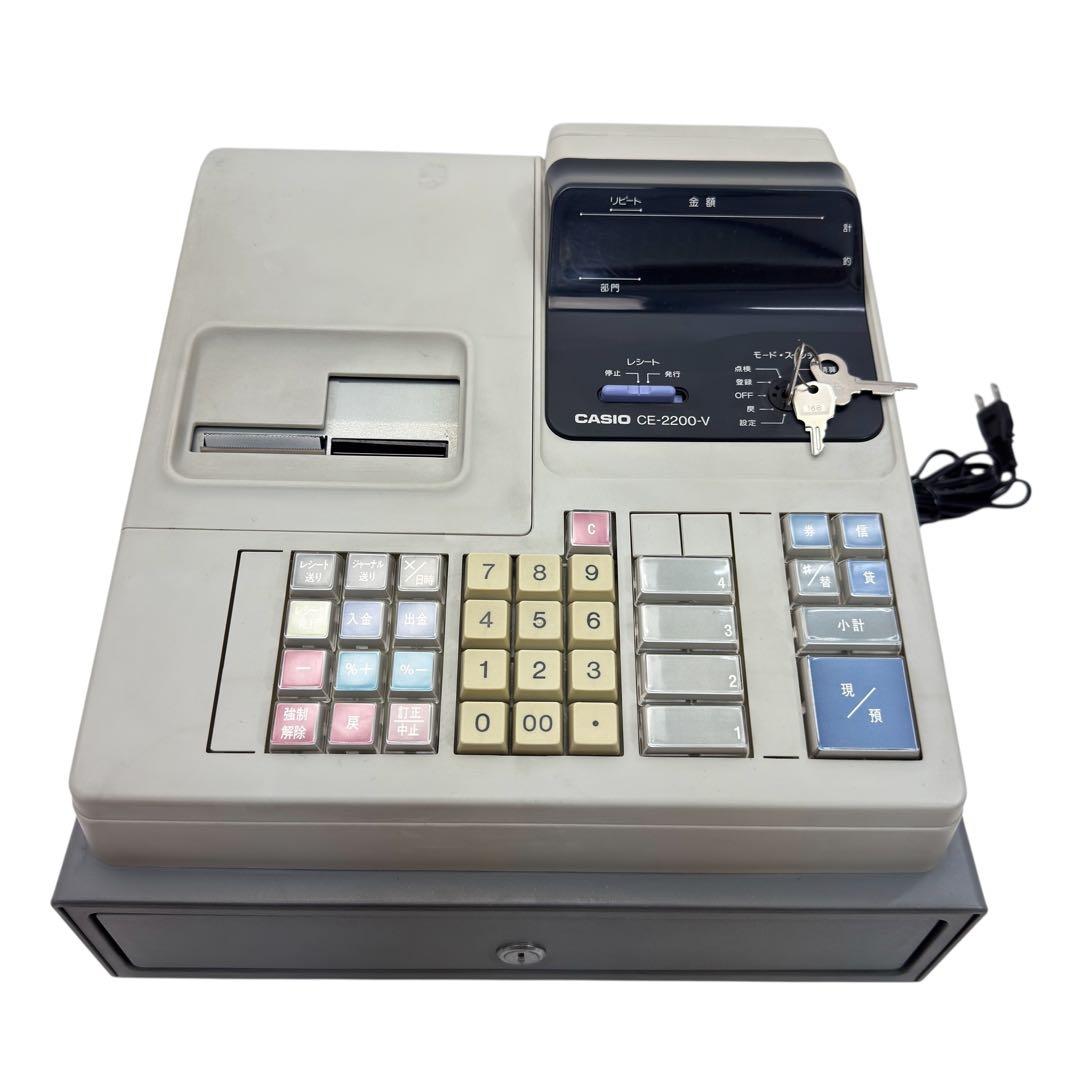 CASIO カシオ　レジスター　CE-2200 V 説明書付 現状品