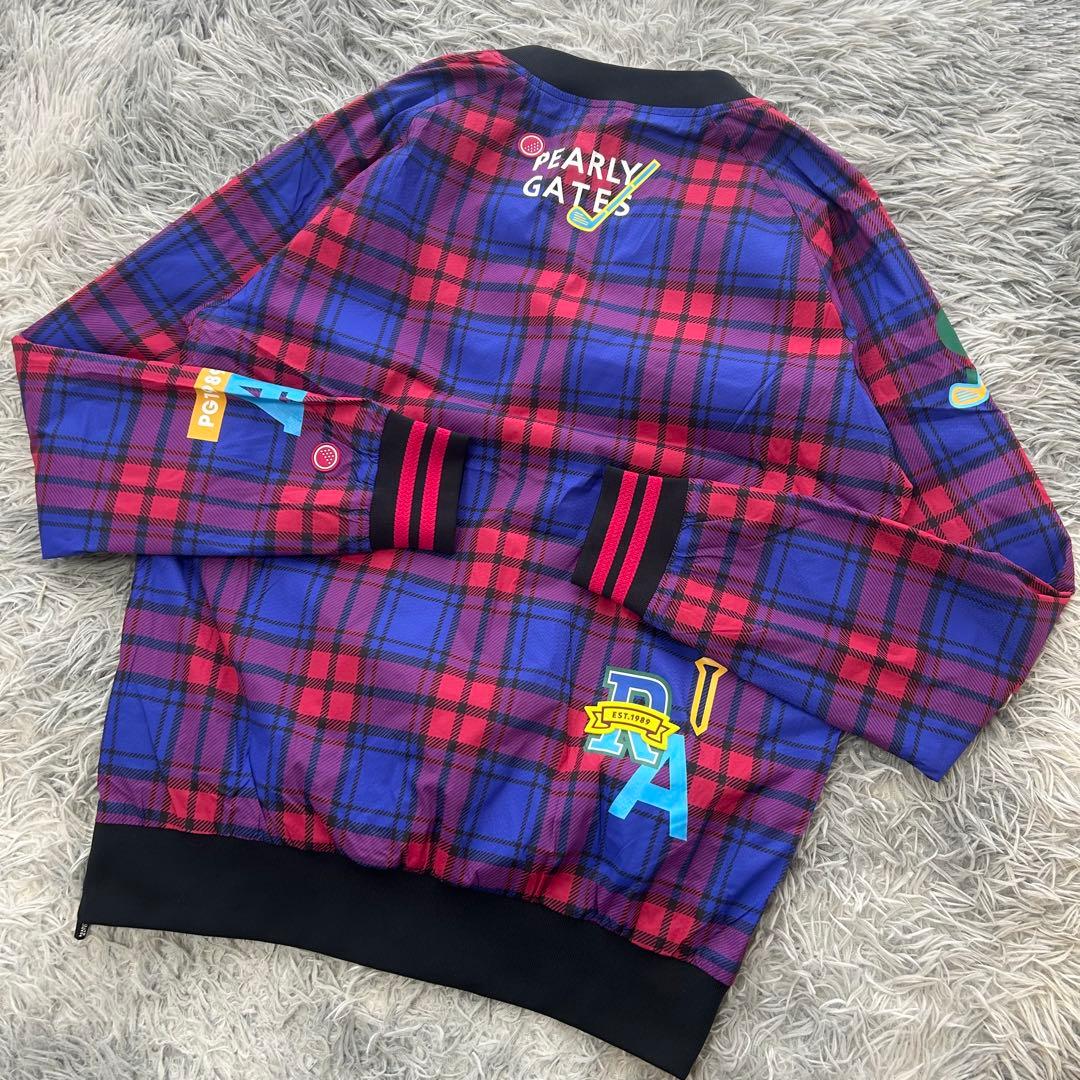 新品　パーリーゲイツ　セットアップ　スニード　ジャケット　ニコちゃん　チェック柄