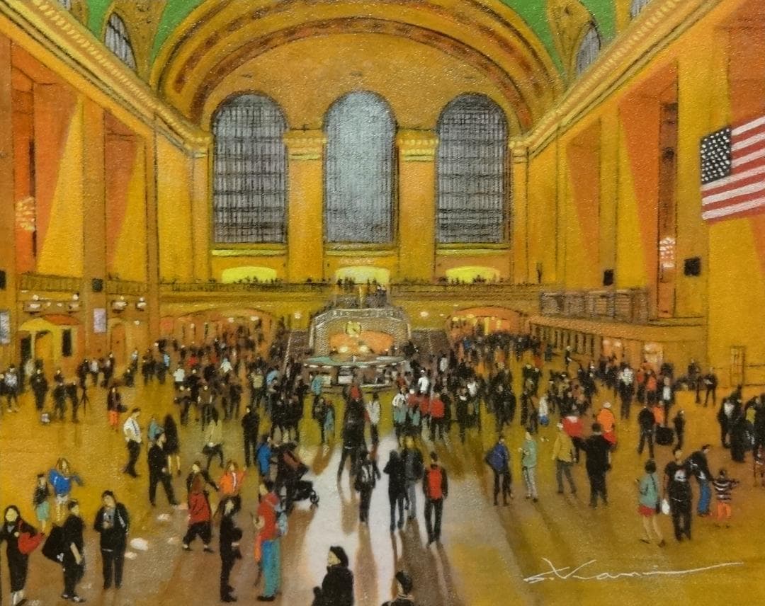 上鈴木正一 油彩画『グランドセントラルターミナル』超・超・超オススメ作品です!
