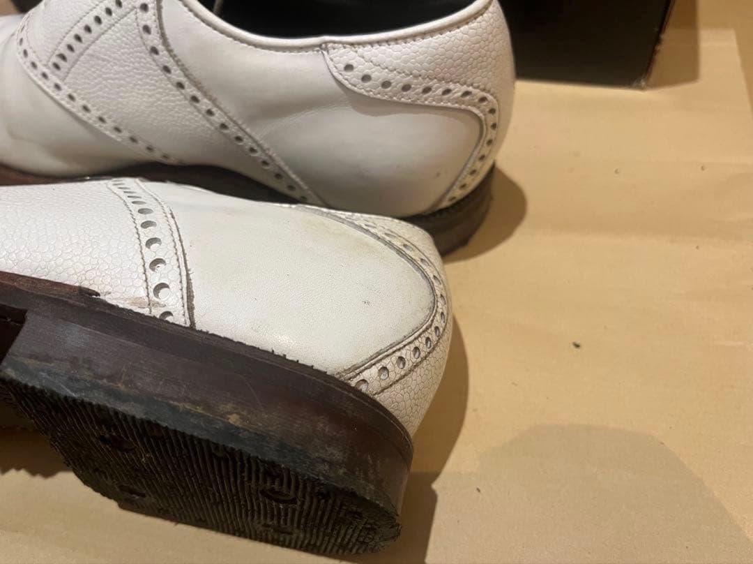 フットジョイゴルフスパイクシューズ25.5 made in USAアメリカ製牛革