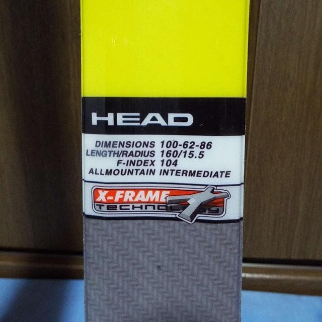 超美品_山スキーHEAD CYBER X10 _160cm_TLT付_インビス化