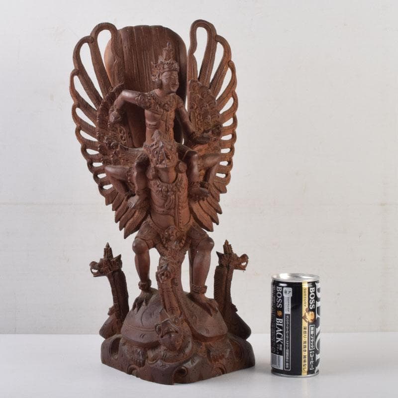 バリ島　インドネシア　木彫　ガルーダ像　置物　C　9116A