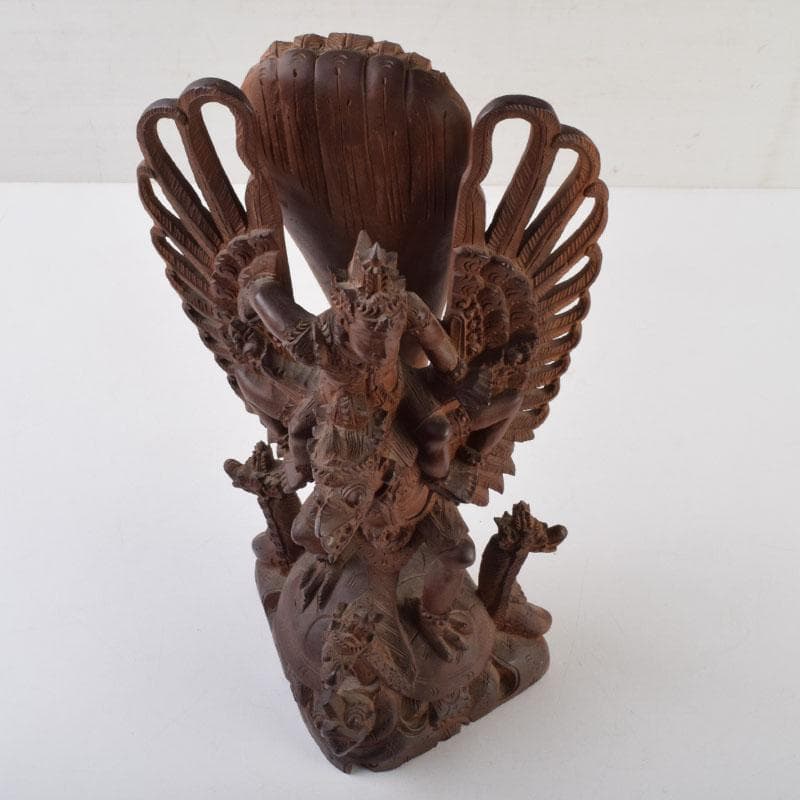 バリ島　インドネシア　木彫　ガルーダ像　置物　C　9116A