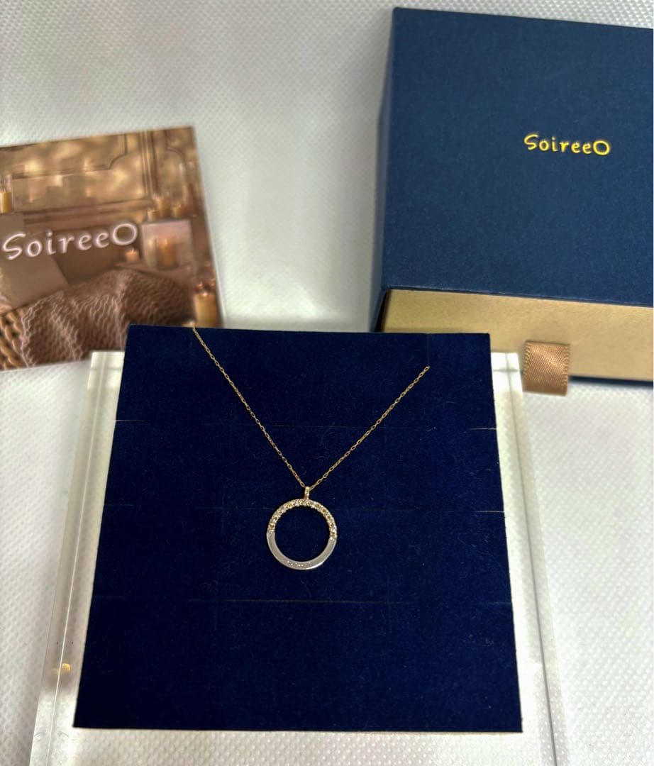Nissy soireeO ソワレオー K10 ダイヤモンド Oネックレス
