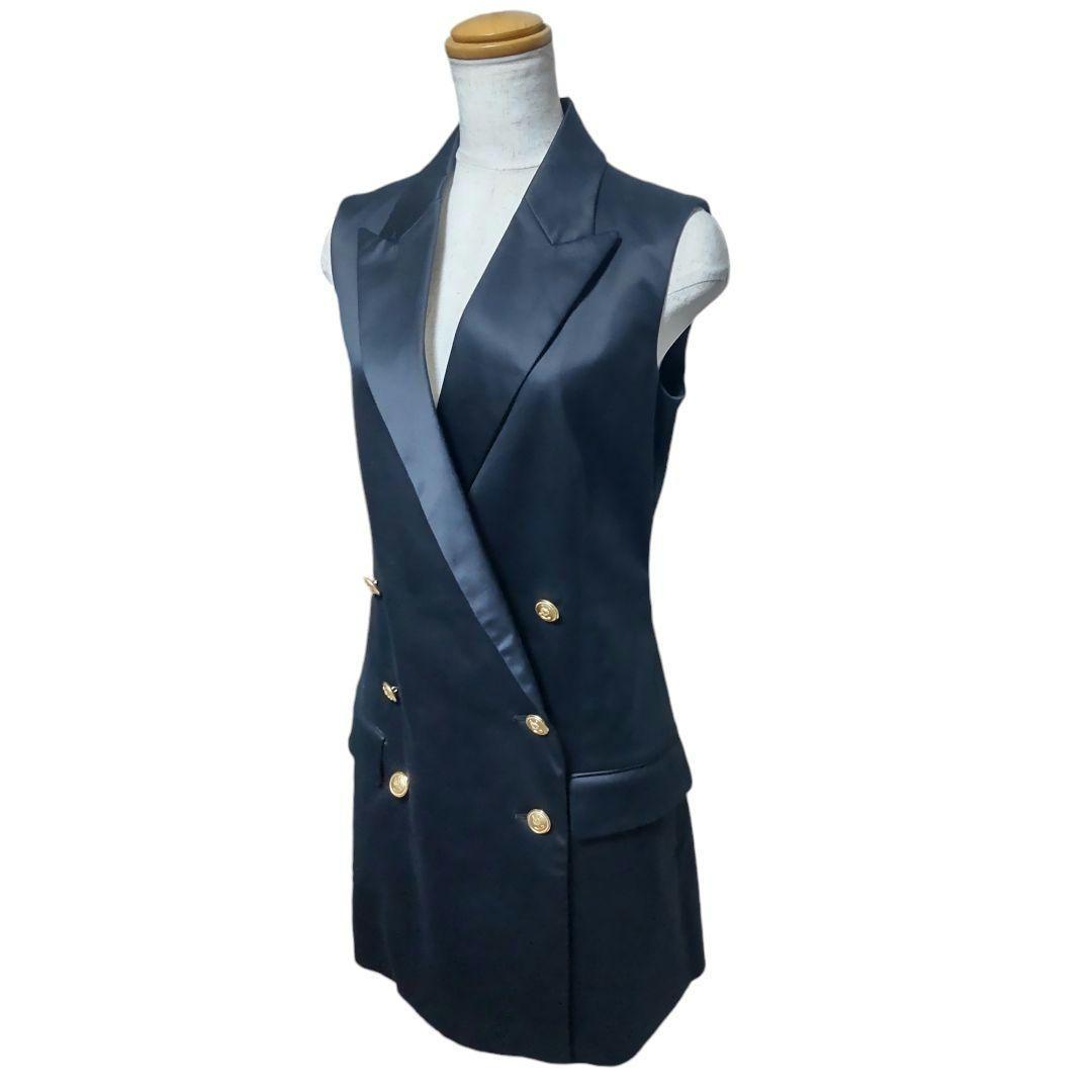 ☆新品タグ付☆セントアンドリュース ゴルフ 金ボタン ワンピース ブラック S