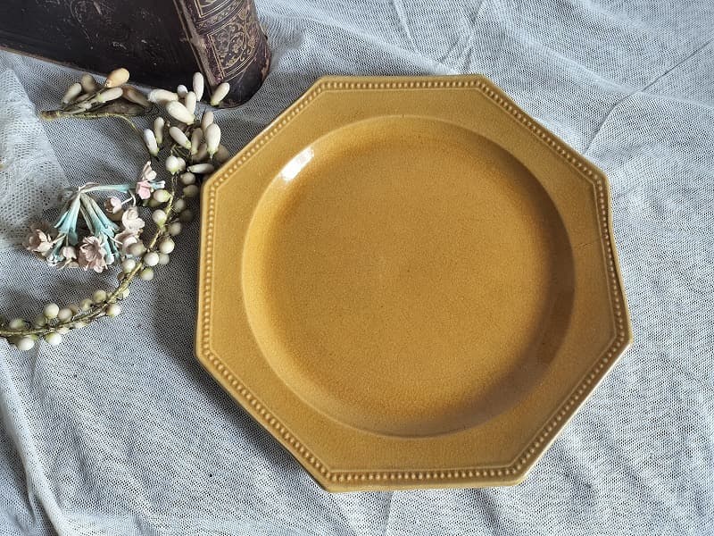 フランス アンティーク ピション オクトゴナル 陶器 皿