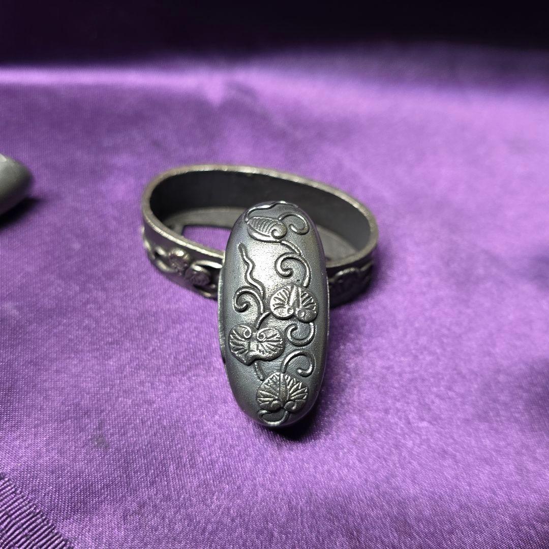 葵葉図一作五点　大縁40mm 刀装具