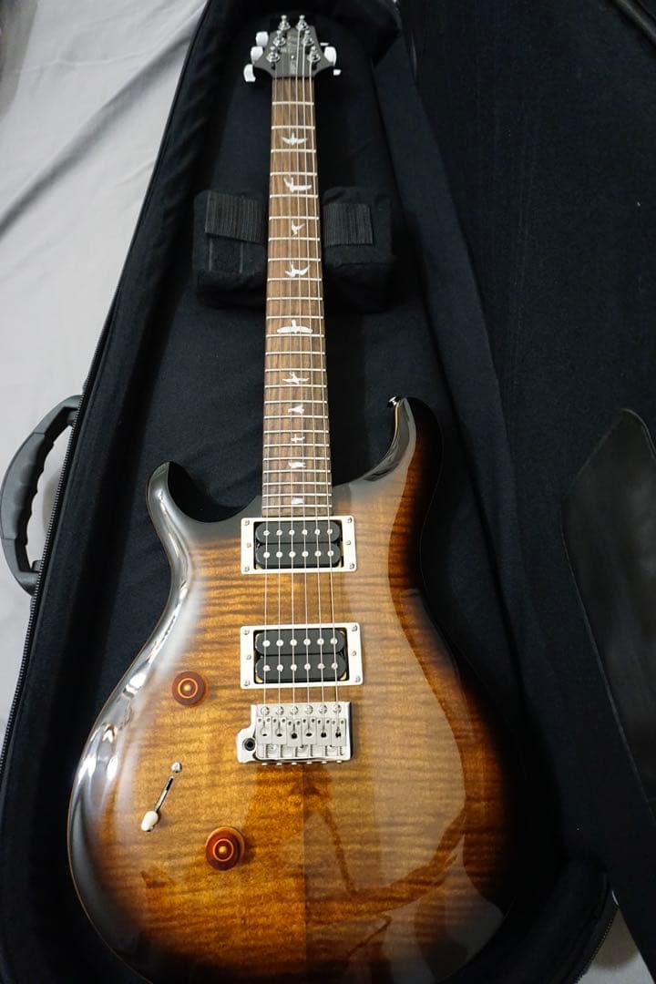 ギター PRS SE Custom24 lefty Black Gold Burst
